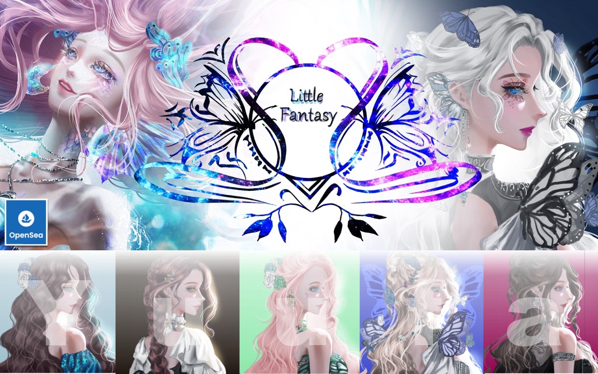 We have prepared little fantasy. illustrations that are all hand-drawn.